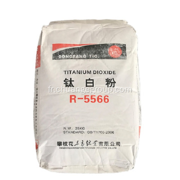 Dioxyde de titane R-5566 Sulfate Rutile TiO2 pour la peinture